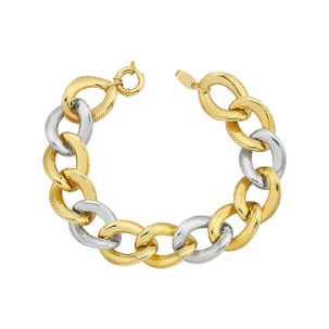 14K Gold Hollow Chain Bracelet MGSB 011
