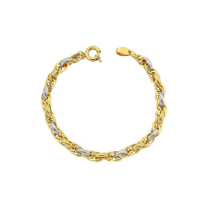 14K Gold Hollow Chain Bracelet MGSB 65